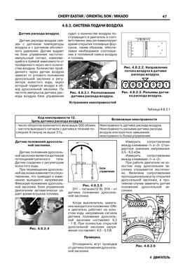 Книга Chery Eastar (B11) / Oriental Son / Mikado з 2004 по 2011 - ремонт, обслуговування, електросхеми (російською мовою), від видавництва ЗАТ ЗАЗ - 6 із 15