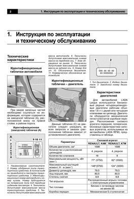 Электронная книга Lada Largus с 2012 года - ремонт, эксплуатация, электросхемы, каталог деталей в формате PDF