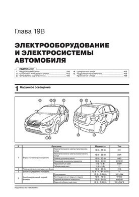 Книга Subaru XV (GP) з 2011 по 2017 рік - Ремонт, Технічне обслуговування, електричні схеми (російською мовою), від видавництва Моноліт - 20 із 22