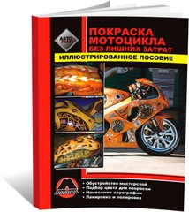 Книга Фарбування мотоцикла без зайвих витрат. Ілюстрований посібник (російською мовою), від видавництва Моноліт