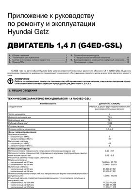Книга Hyundai Getz / Hyundai Getz II з 2002 по 2011 рік - ремонт, технічне обслуговування, електричні схеми (російською мовою), від видавництва Моноліт - 16 із 16