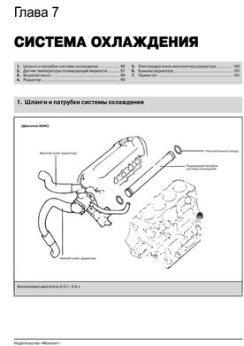 Книга Hyundai Santa Fe (SM) з 2000 по 2007 рік - ремонт, технічне обслуговування, електричні схеми (російською мовою), від видавництва Моноліт - 5 із 21