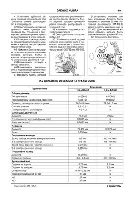 Книга Daewoo Nubira з 1997 по 2002 - ремонт, обслуговування, електросхеми (російською мовою), від видавництва ЗАТ ЗАЗ - 6 із 15